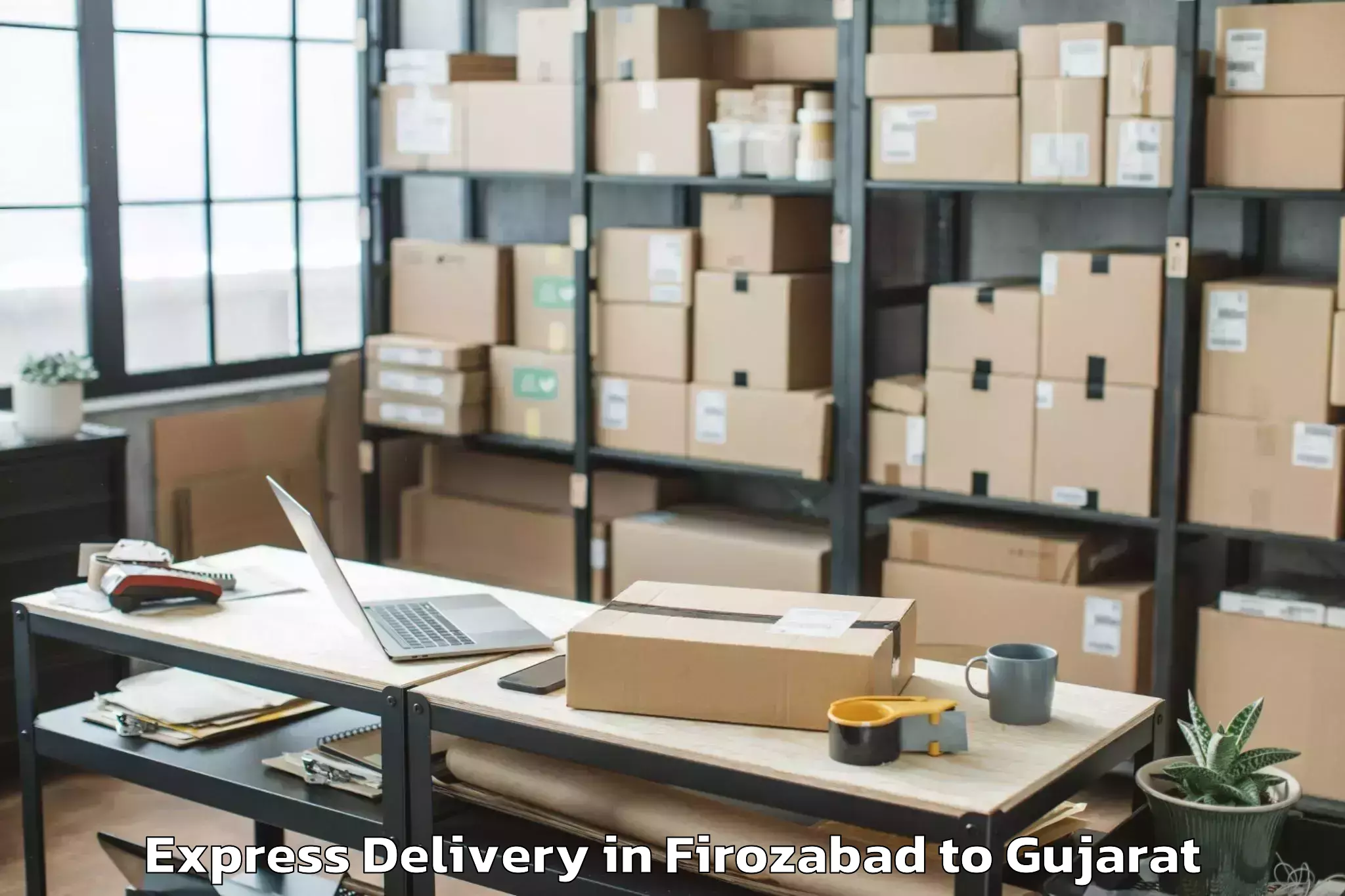 Discover Firozabad to Vadodara Express Delivery